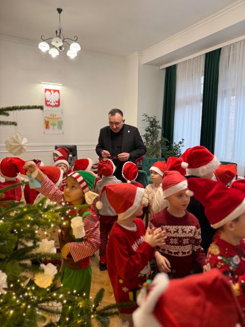 sloneczniki przy choince